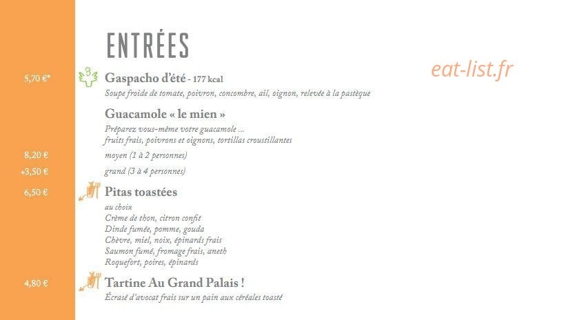 Le Paradis du Fruit - Montparnasse — carte page 1