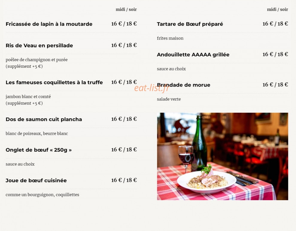 Le Petit Baigneur — carte page 2