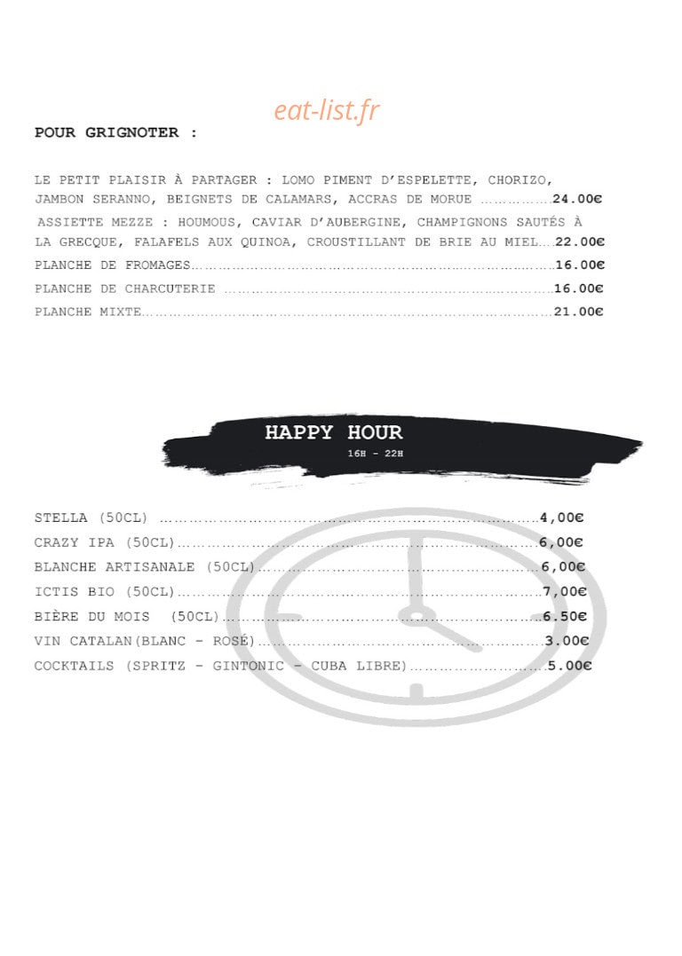 Le Petit Plaisir — carte page 3