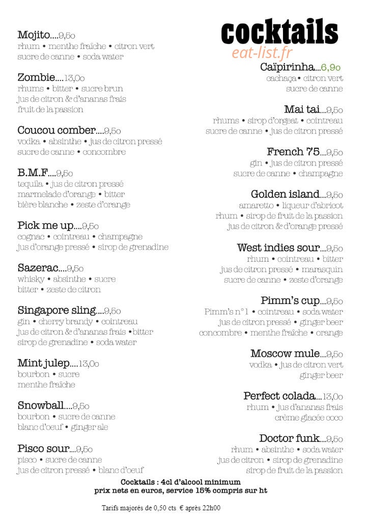 Le Tournesol — carte page 6