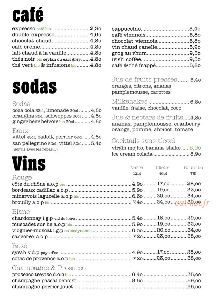 Le Tournesol — carte page 4