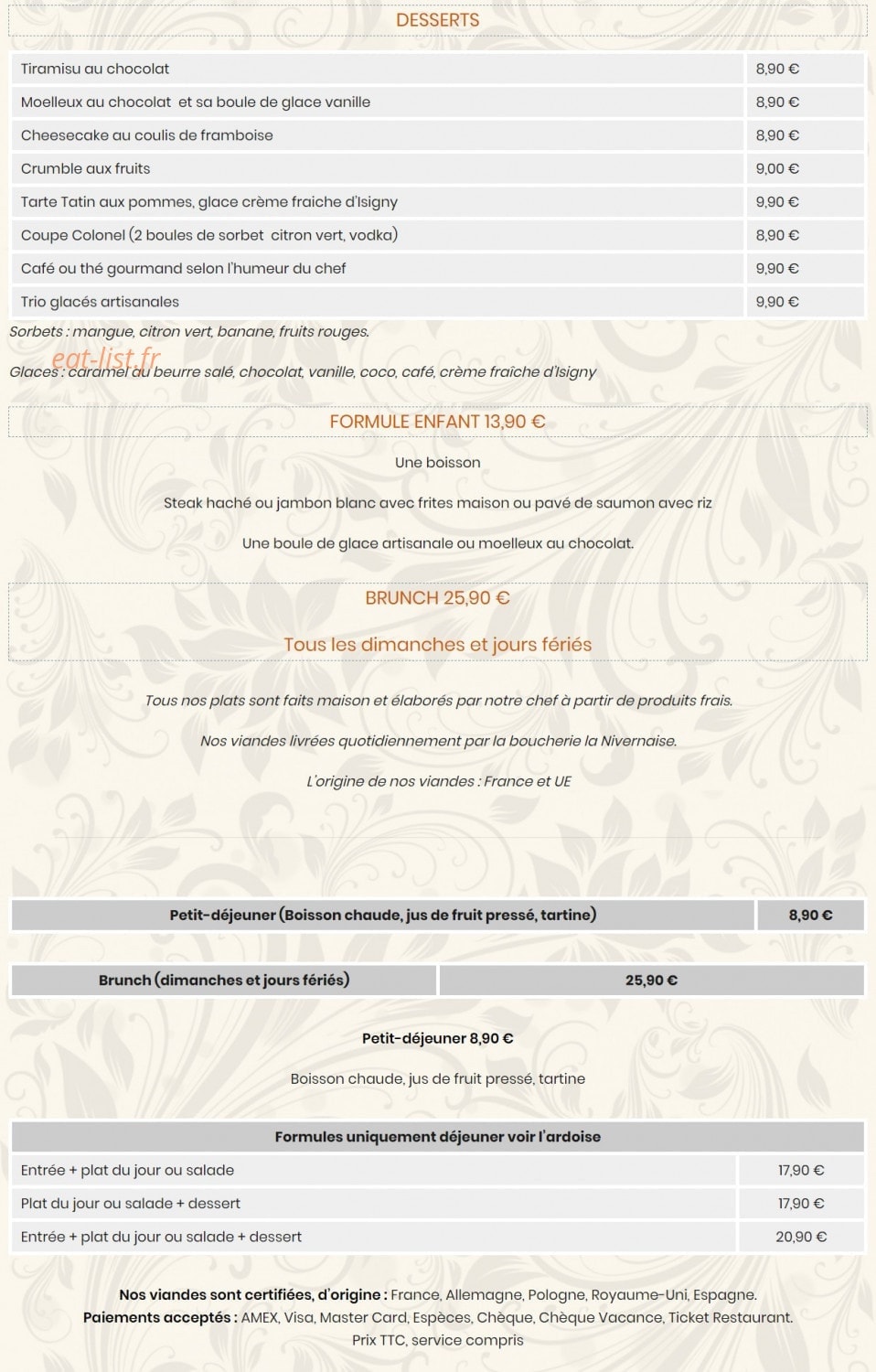 Les Artistes — carte page 2