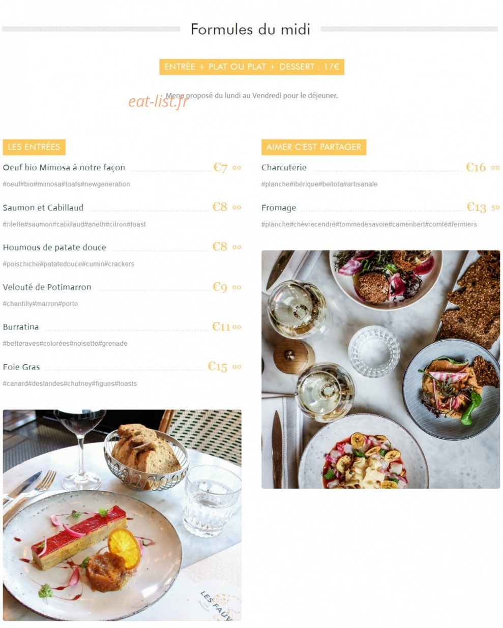 Les Fauves — carte page 1