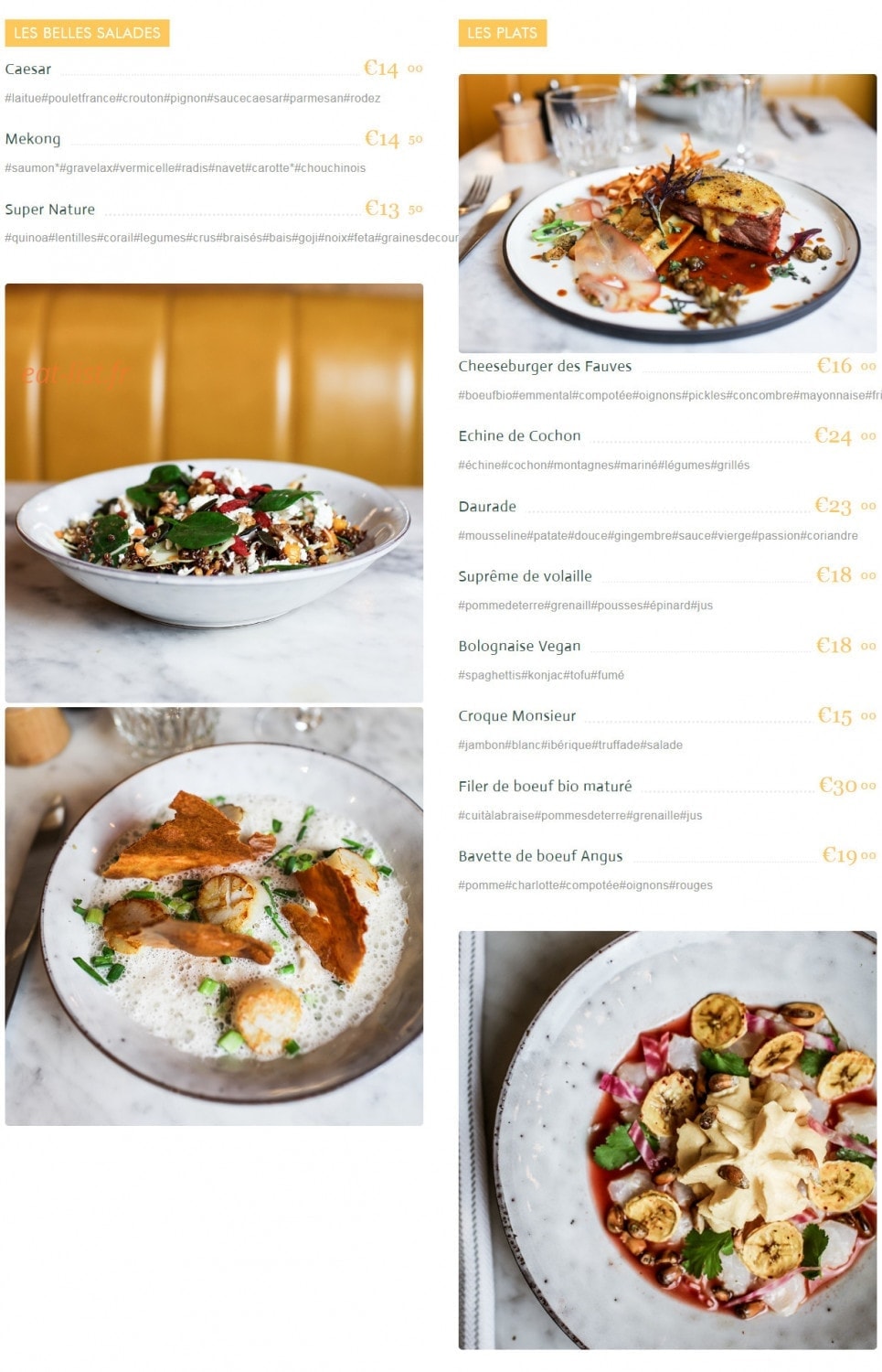 Les Fauves — carte page 2