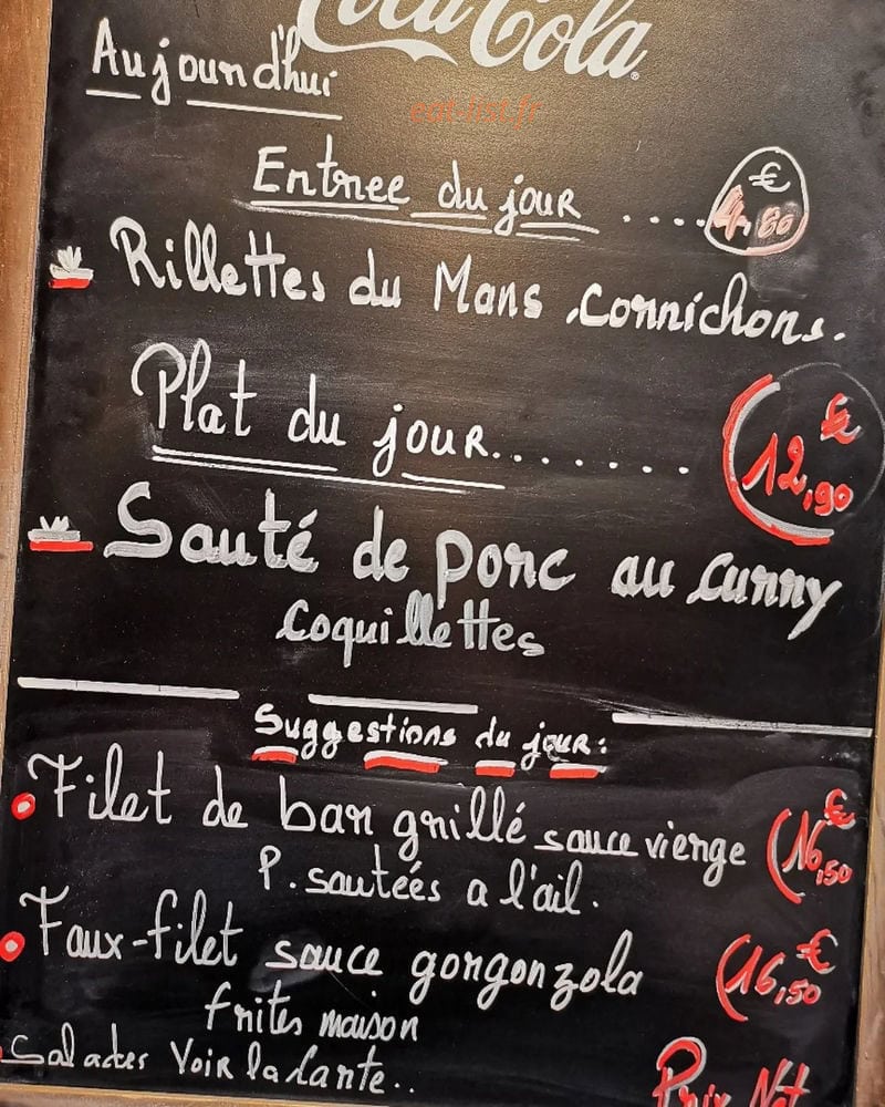 Les Mains D' Or — carte page 1