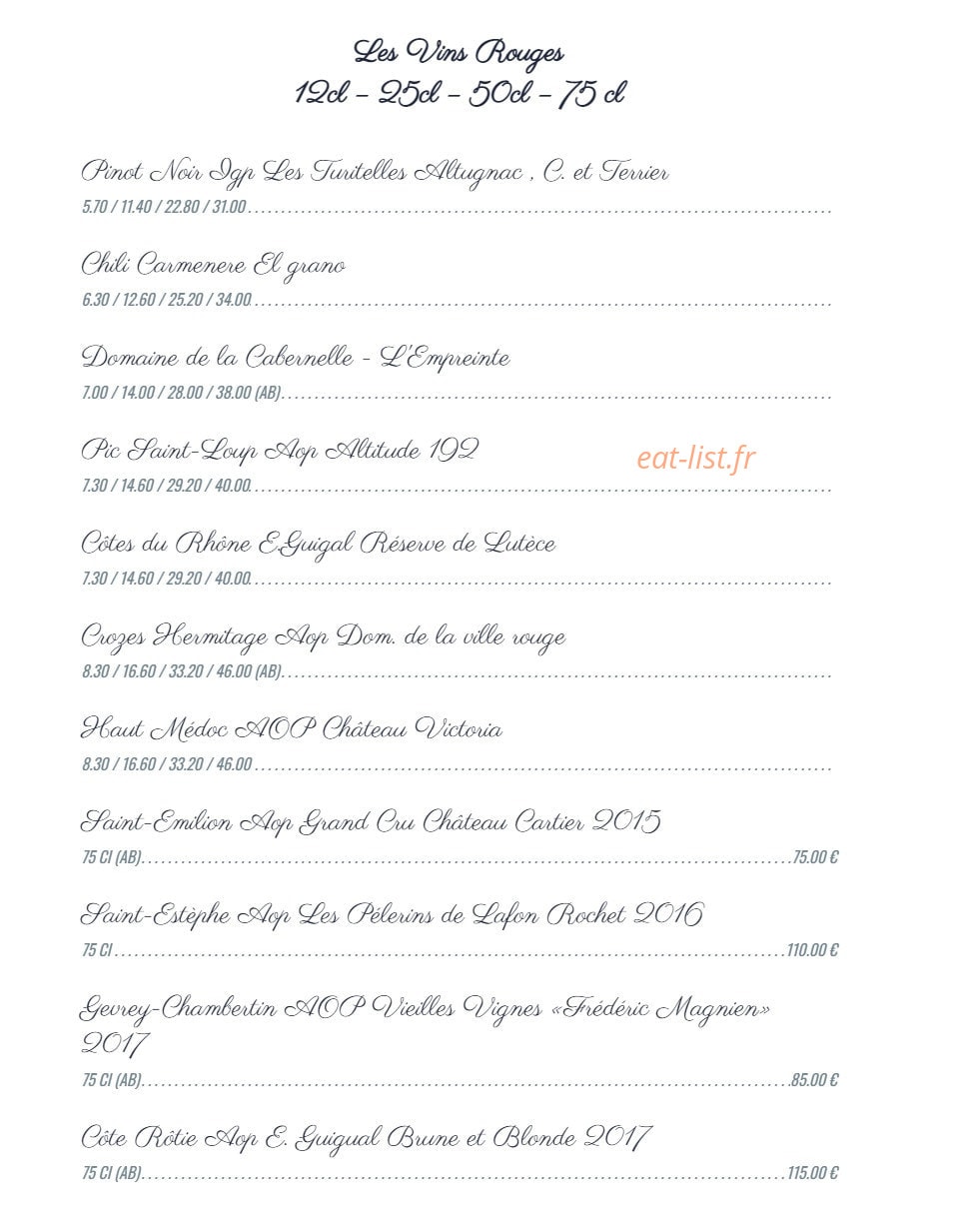 Maison Edgar — carte page 7