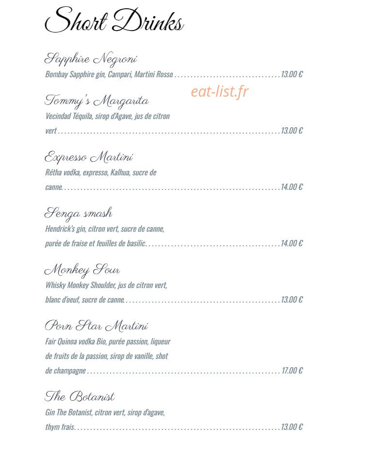 Maison Edgar — carte page 14