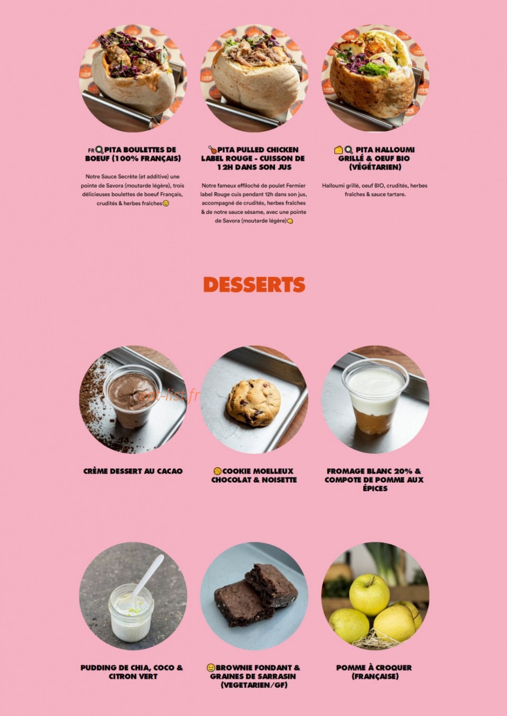 Mame Kitchen — carte page 3