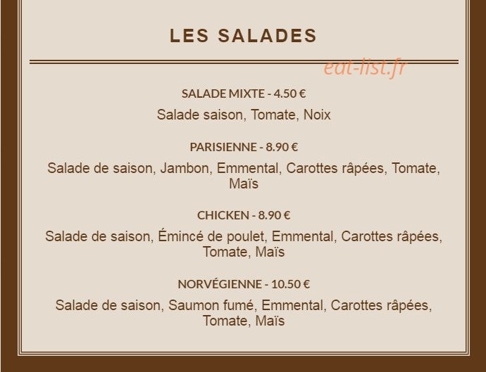 Manoir Breton — carte page 4