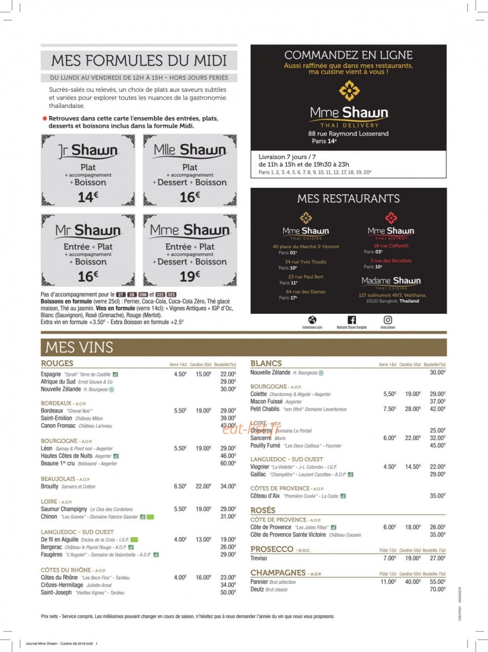 Mme Shawn — carte page 8