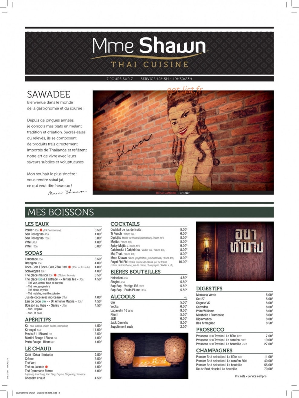 Mme Shawn — carte page 1