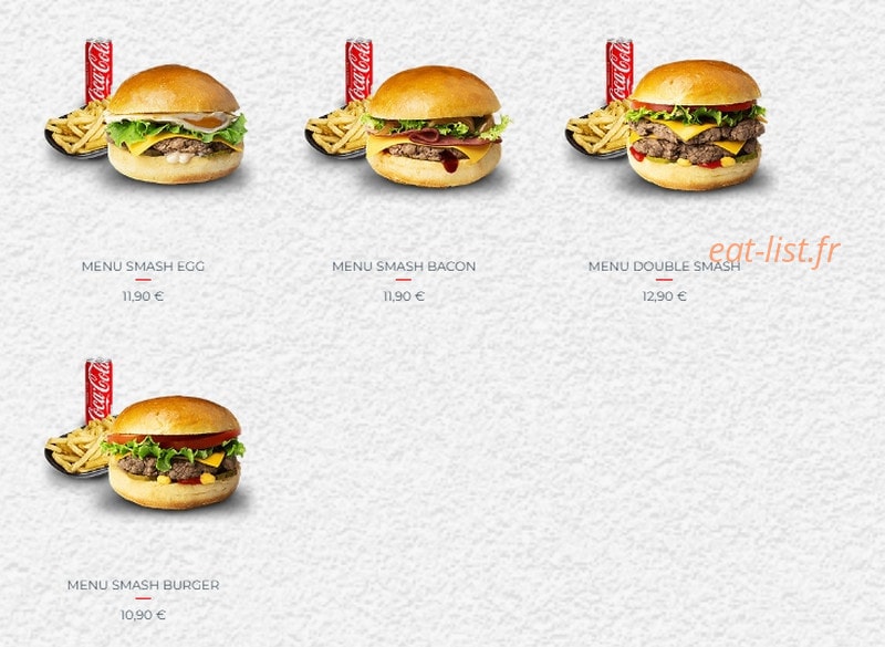 Mr Beef — carte page 7
