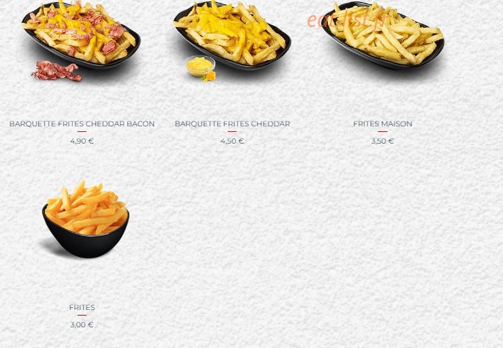 Mr Beef — carte page 14