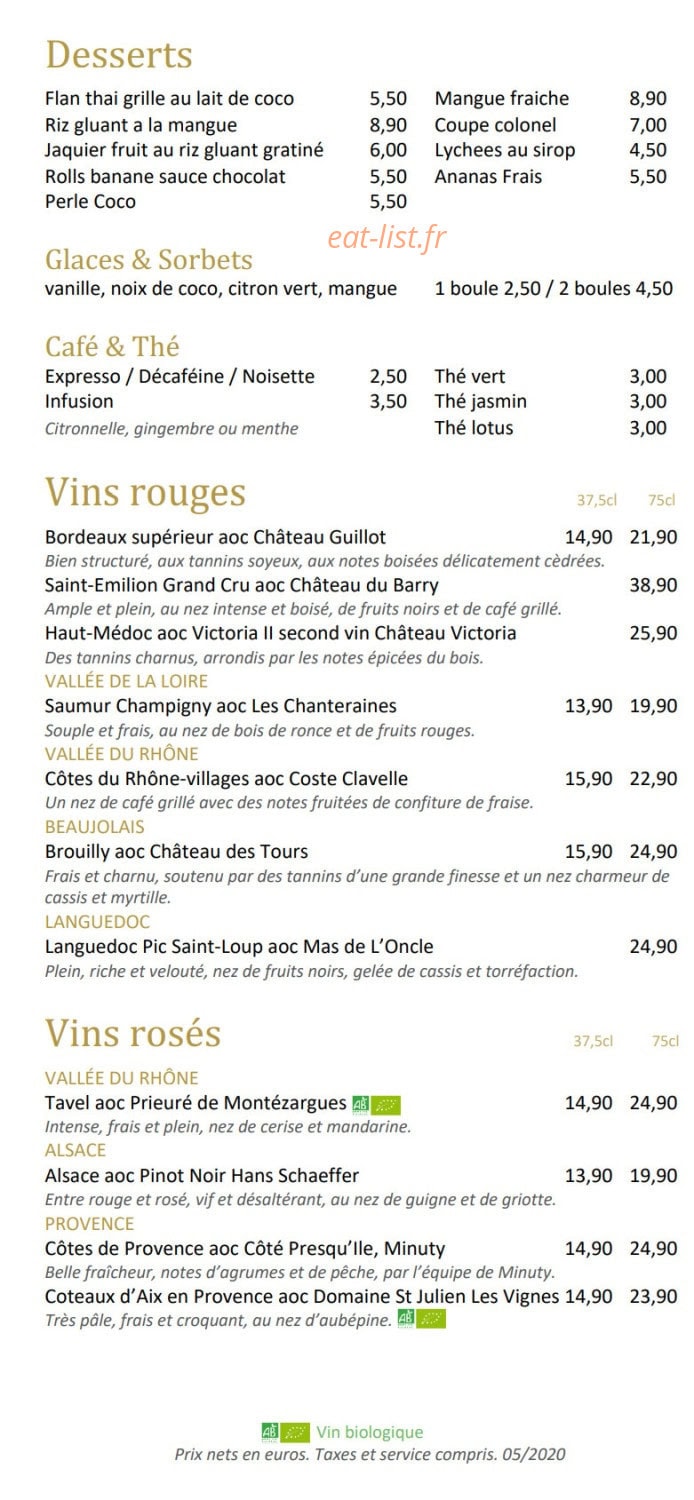 Pad Thai — carte page 5