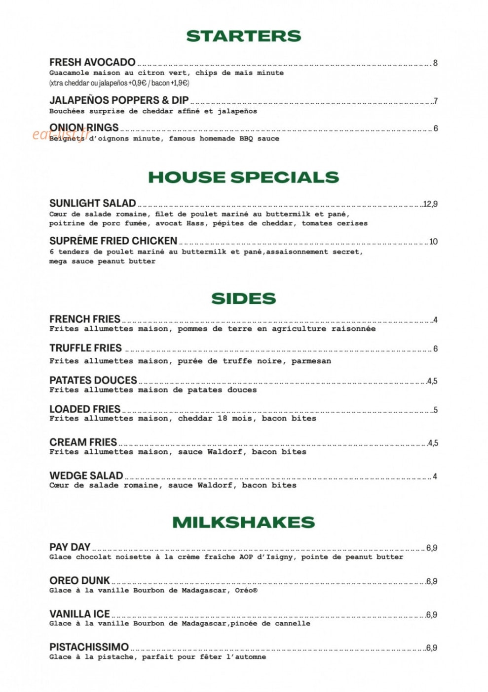 Paris New York — carte page 2