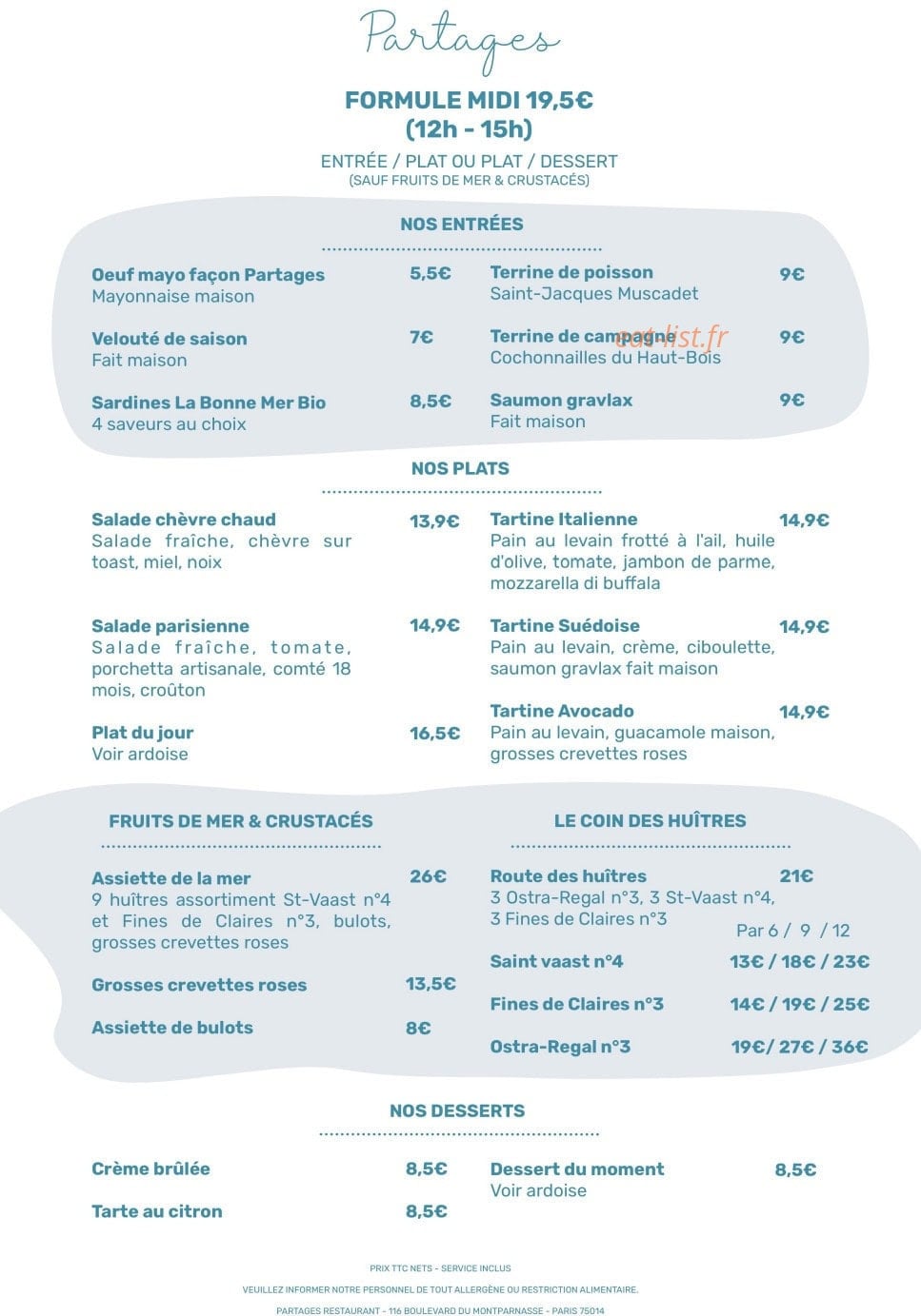 Partages — carte page 1