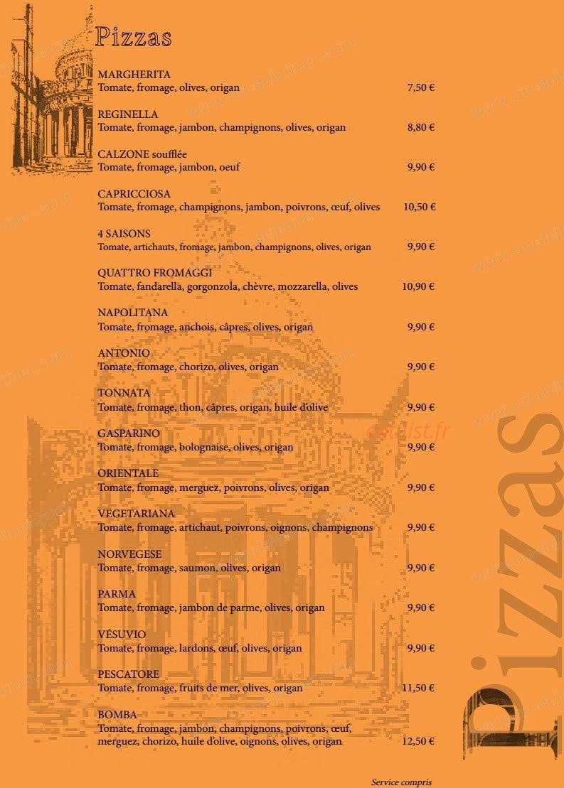 Pizza Pernety — carte page 3