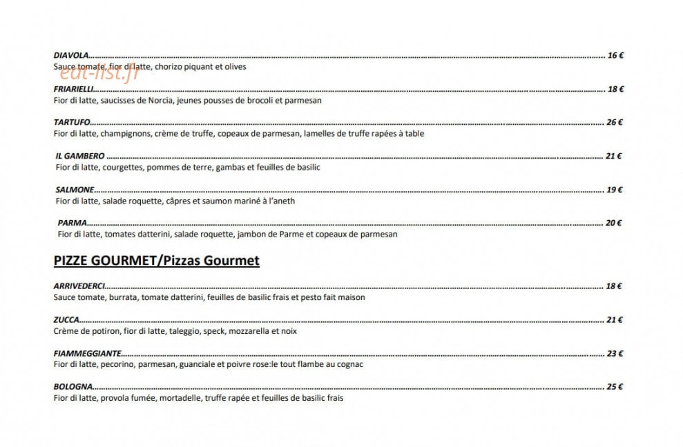 Pizzamore Paris — carte page 3