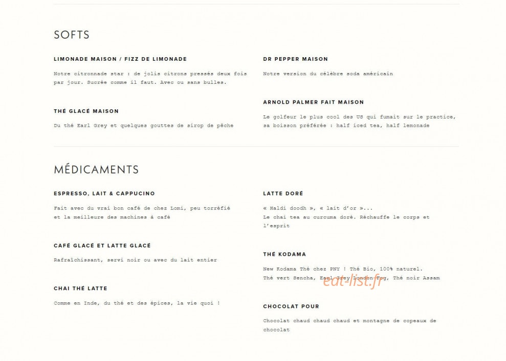 Pny Burger — carte page 7