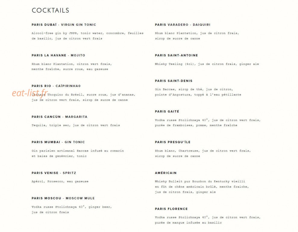Pny Burger — carte page 5