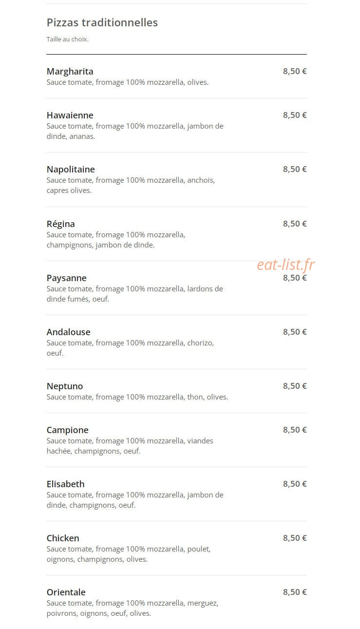 Poke bowl & pizza — carte page 5