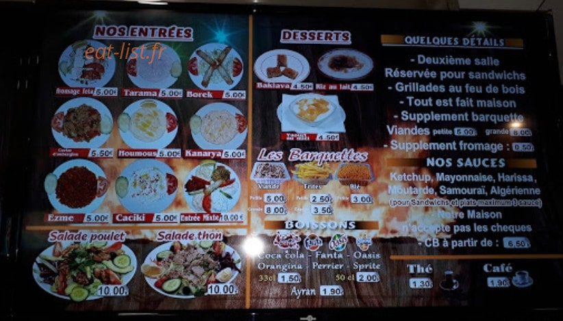 Restaurant La Paix — carte page 2