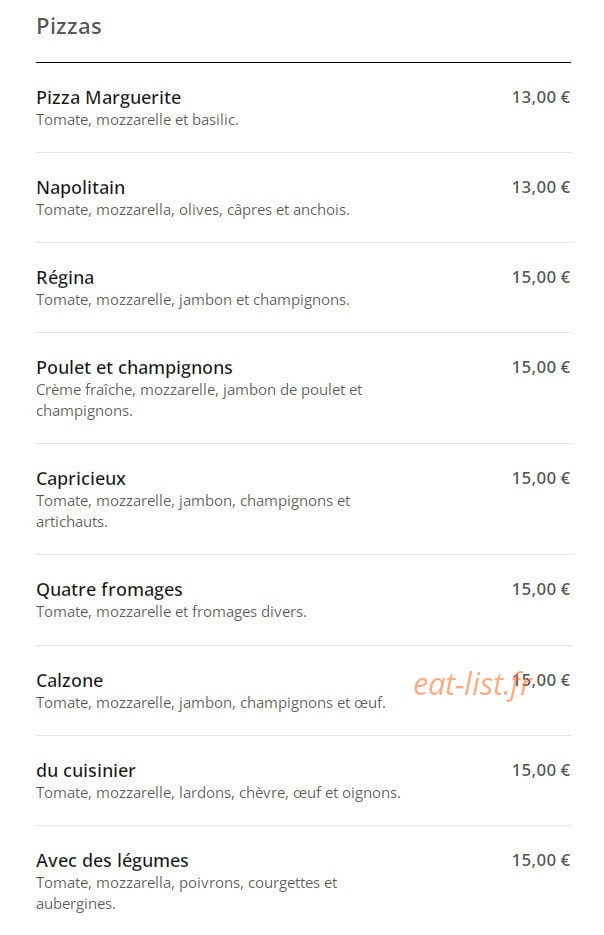 Sapori D'Italia — carte page 2