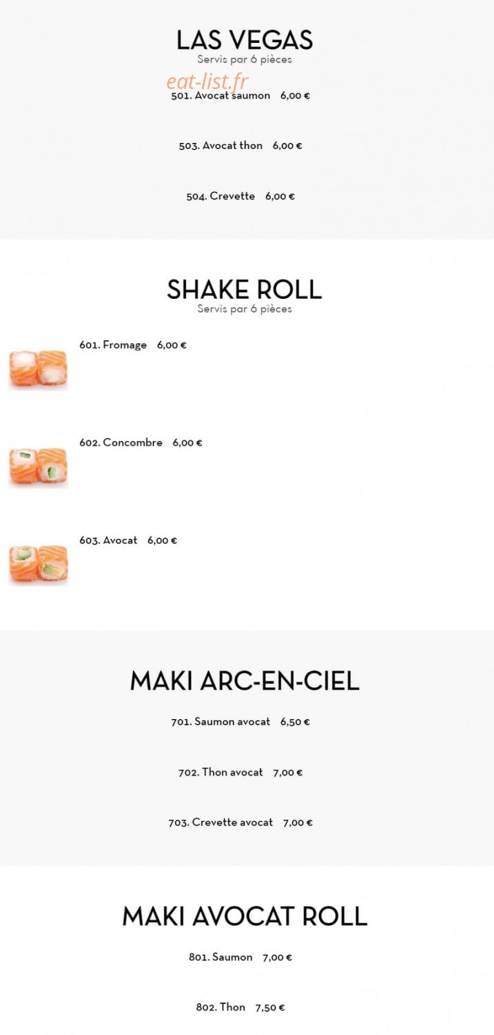 Saveurs Zen — carte page 9