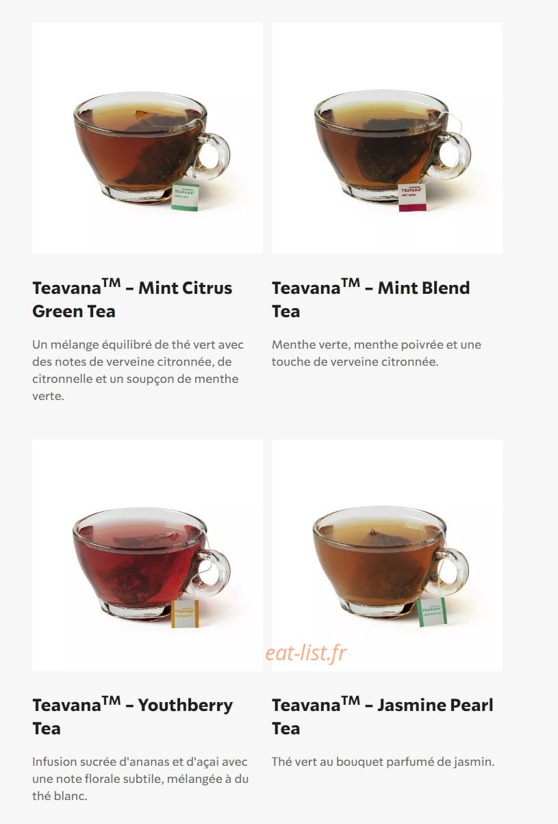 Starbucks Coffee — carte page 30
