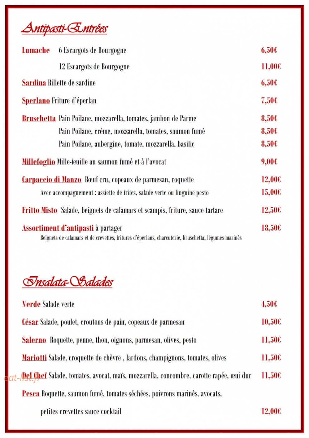 Stella Di Mare — carte page 4