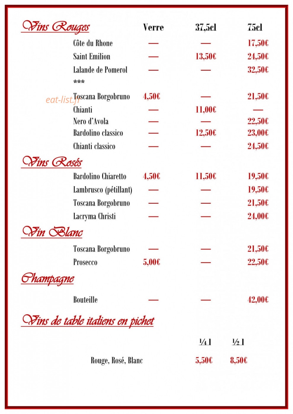Stella Di Mare — carte page 3