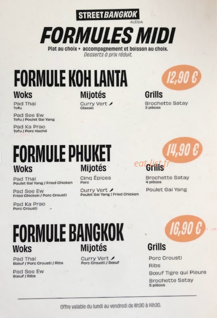 Street Bangkok — carte page 1
