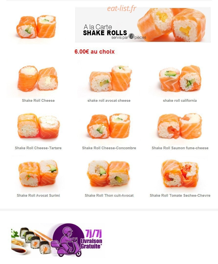 Sushi 30 — carte page 5