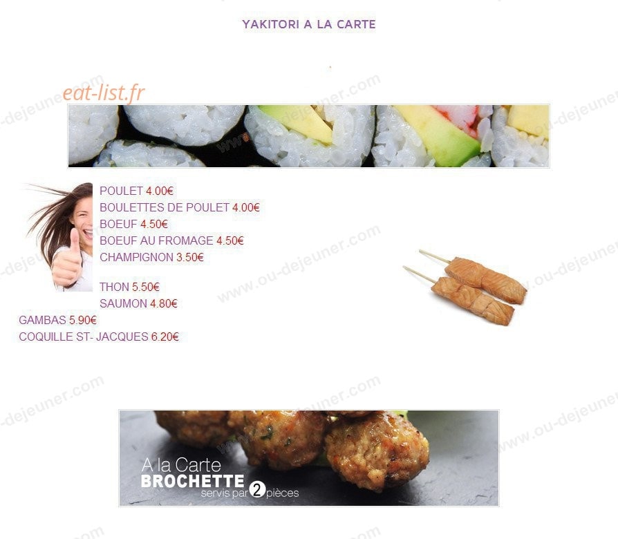 Sushi 30 — carte page 6