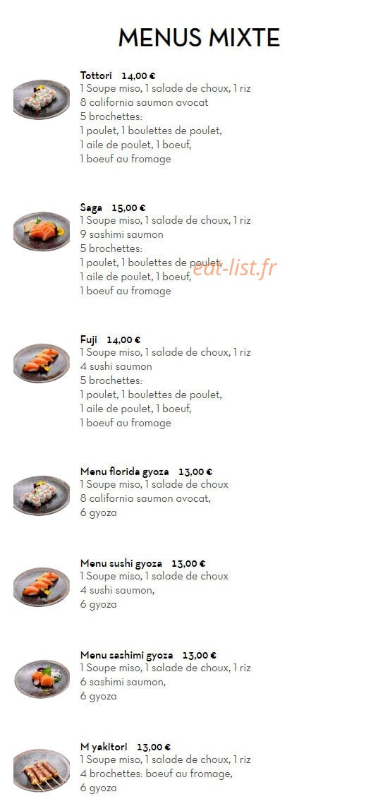 Sushi Kyomy — carte page 6