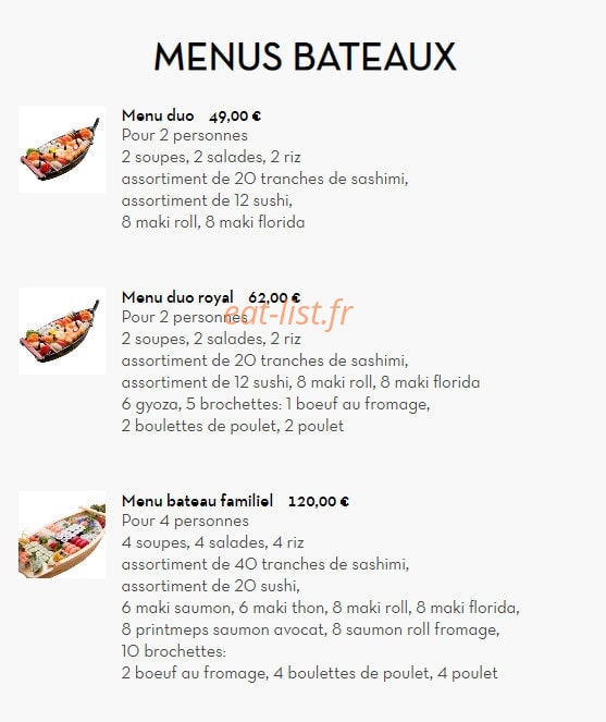 Sushi Kyomy — carte page 7