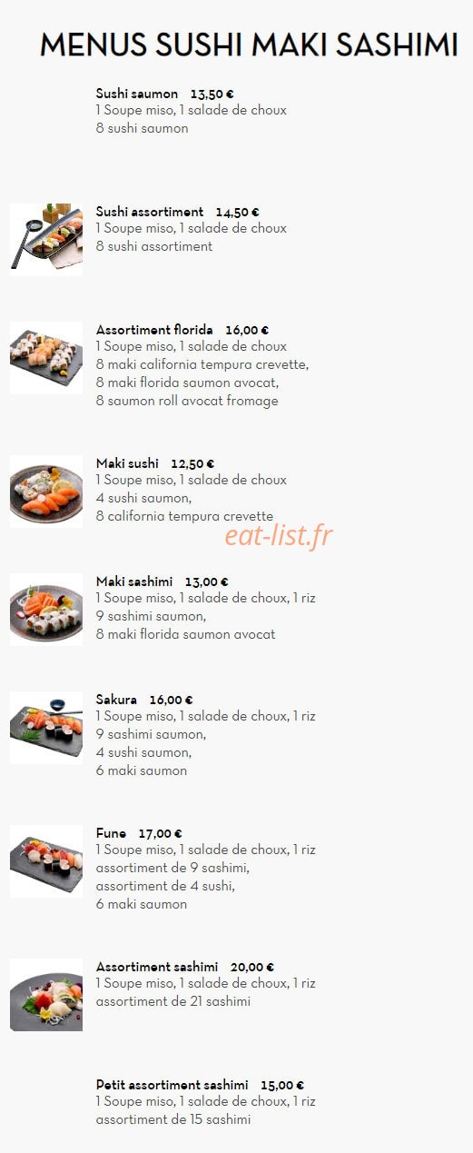 Sushi Kyomy — carte page 17