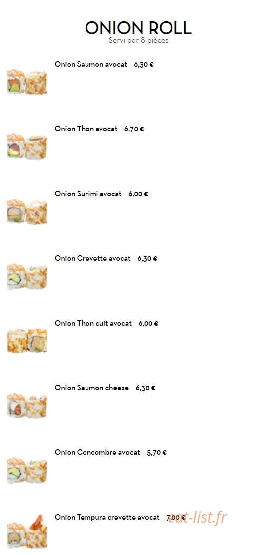 Sushi Kyomy — carte page 11