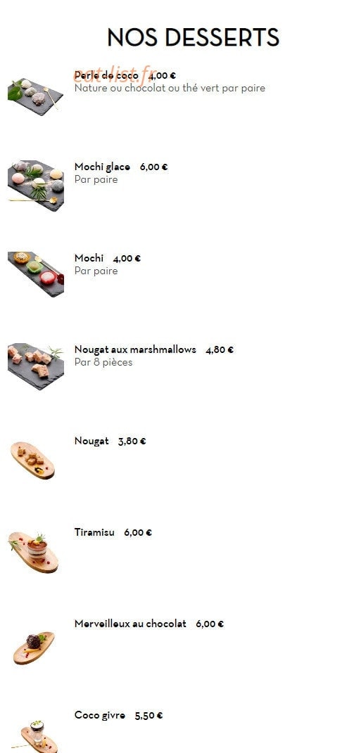 Sushi Kyomy — carte page 28