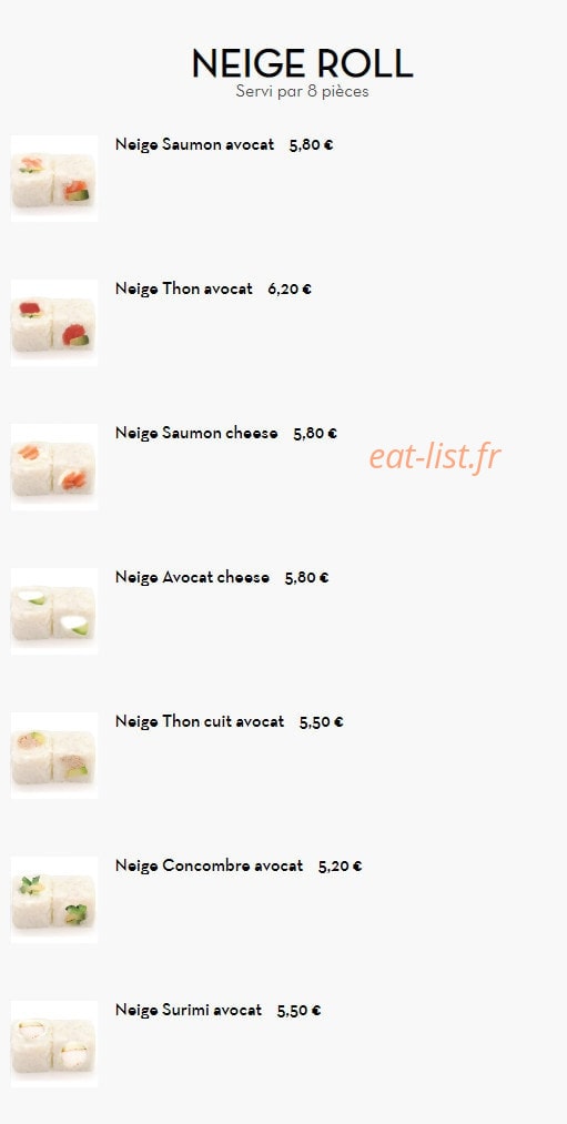 Sushi Kyomy — carte page 25
