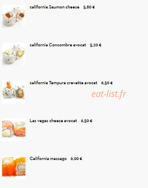 Sushi Kyomy — carte page 23