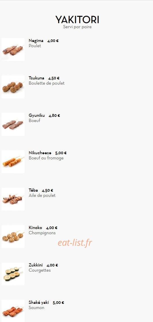 Sushi Kyomy — carte page 26