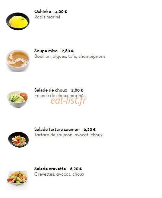 Sushi Kyomy — carte page 2