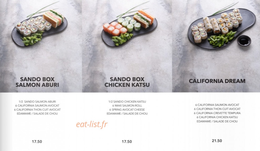 Sushi Shop — carte page 11