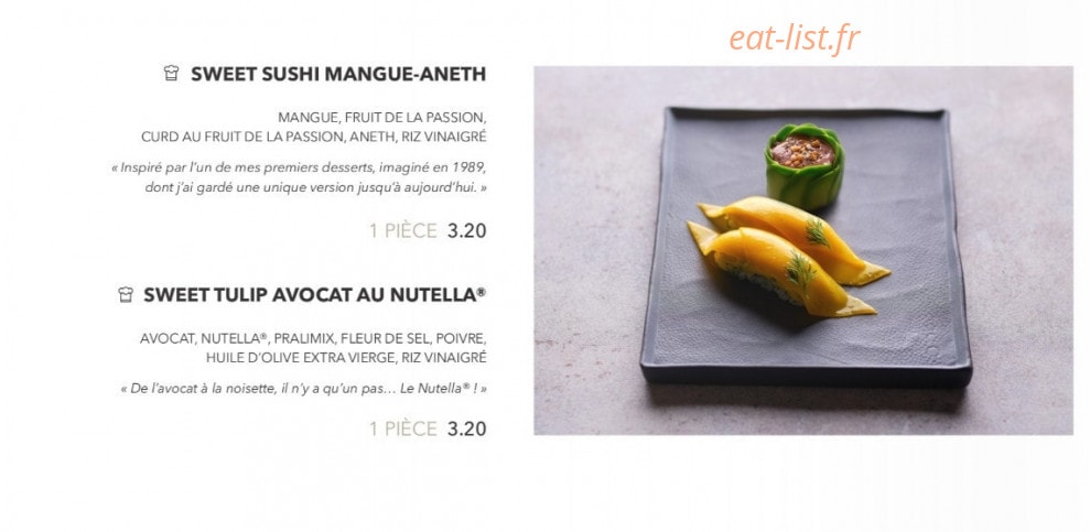 Sushi Shop — carte page 5