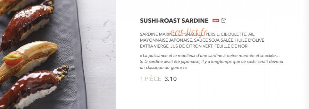 Sushi Shop — carte page 7