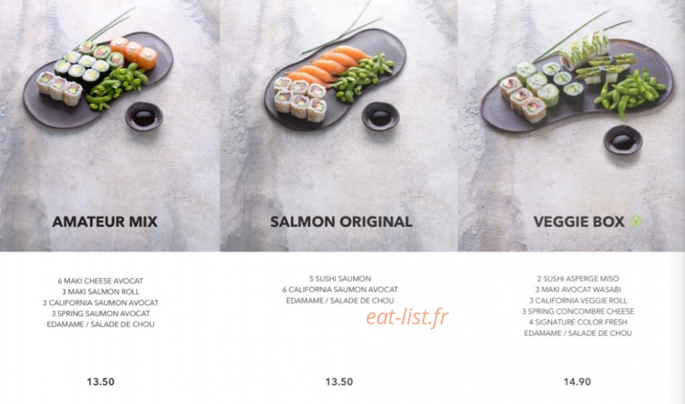 Sushi Shop — carte page 9