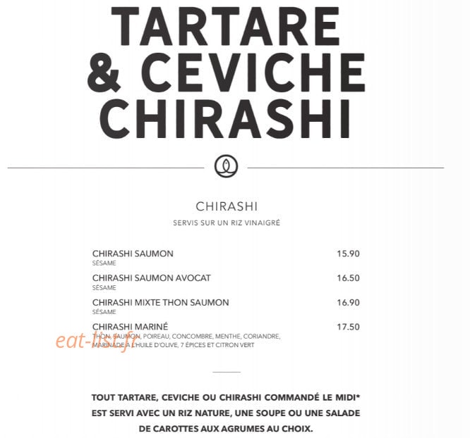 Sushi Shop — carte page 30