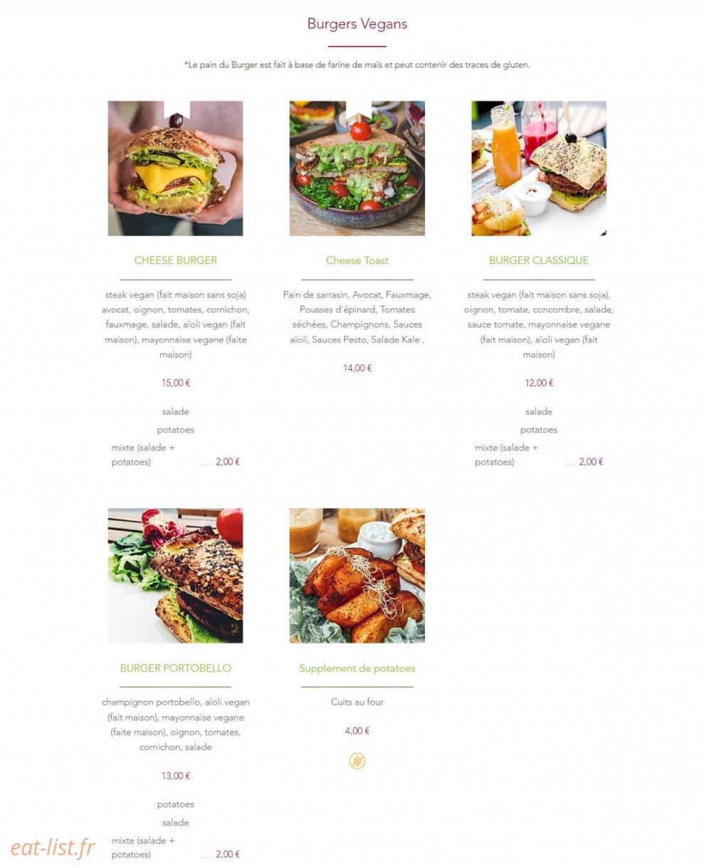 Sweet Rawmance — carte page 1