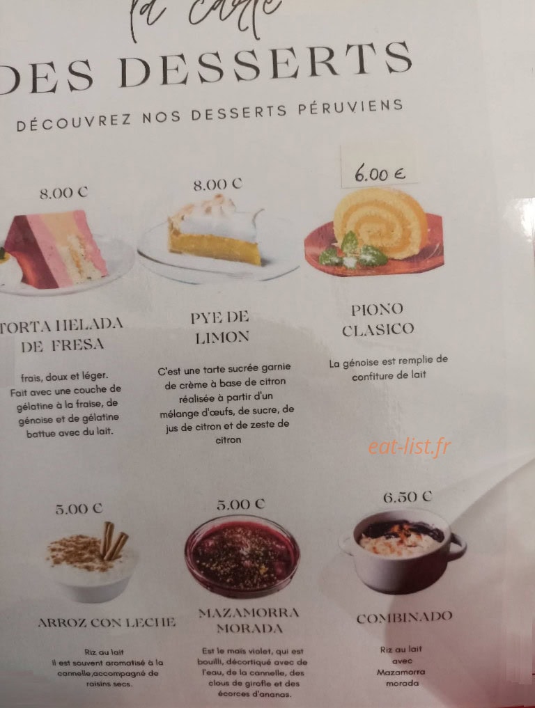 Te Amo Perou — carte page 6
